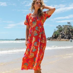 Billabong ♡ Floral Romance Midi Dress